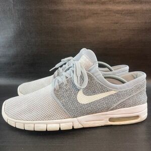 Nike SB Stefan Janoski Max Mens Size 10 Gray Grey Mesh Low Top Shoes 631303-018